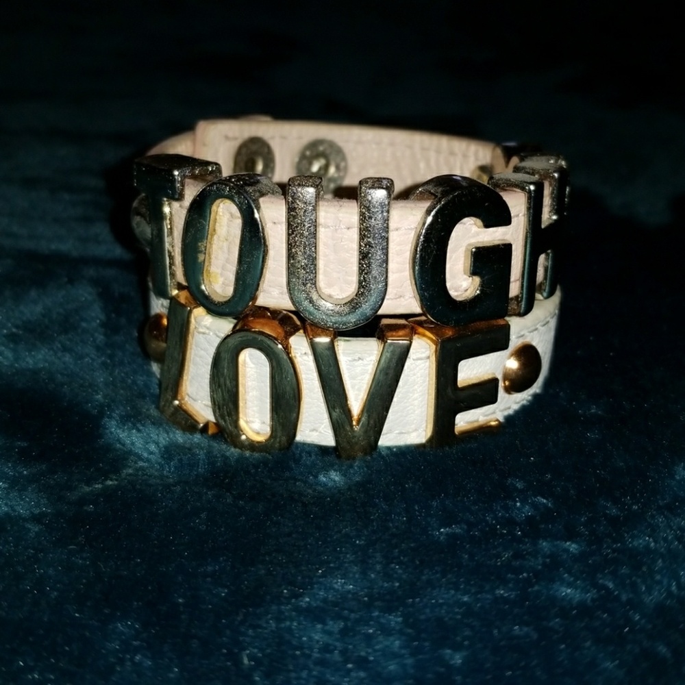 2 braclets tough , love